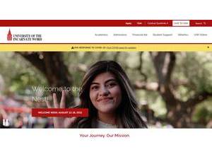 University of the Incarnate Word's Website Screenshot