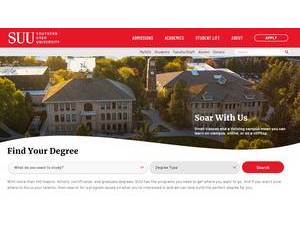 Southern Utah University's Website Screenshot