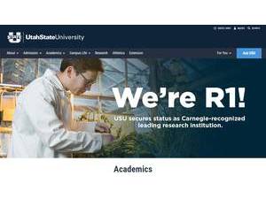 Utah State University's Website Screenshot