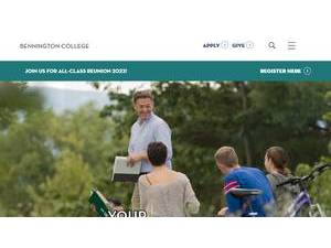 Bennington College's Website Screenshot