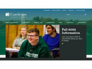 Castleton University's Website Screenshot