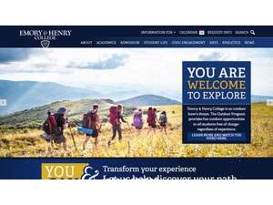 Emory & Henry College's Website Screenshot