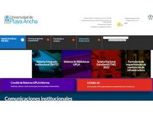 Playa Ancha University of Educational Sciences's Website Screenshot