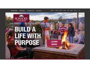 Roanoke College's Website Screenshot