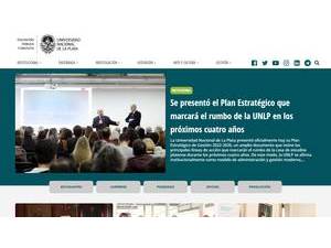 Universidad Nacional de La Plata's Website Screenshot