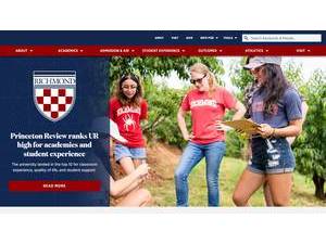 University of Richmond's Website Screenshot