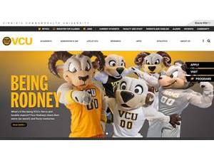 Virginia Commonwealth University's Website Screenshot