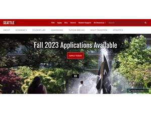 Seattle University's Website Screenshot
