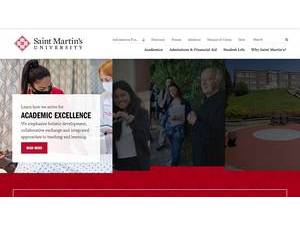 Saint Martin's University's Website Screenshot