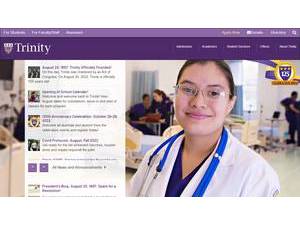 Trinity Washington University's Website Screenshot