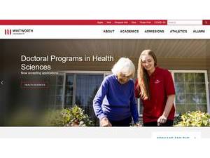 Whitworth University's Website Screenshot