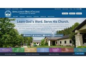 Appalachian Bible College's Website Screenshot