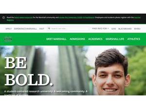 Marshall University's Website Screenshot