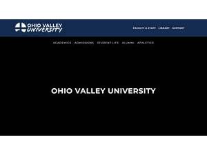 Ohio Valley University's Website Screenshot