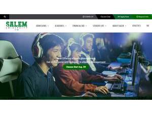 Salem University's Website Screenshot