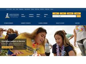 Shepherd University's Website Screenshot