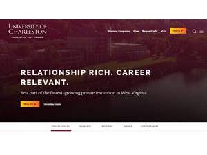 University of Charleston's Website Screenshot