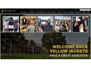 West Virginia State University's Website Screenshot