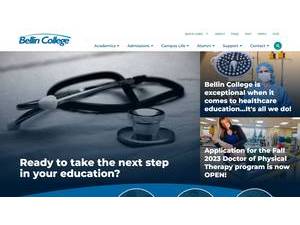 Bellin College's Website Screenshot
