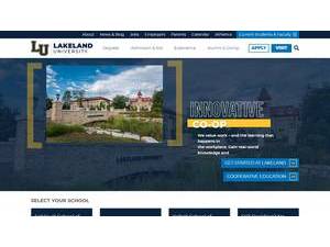 Lakeland University's Website Screenshot