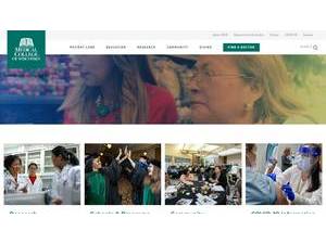 Medical College of Wisconsin's Website Screenshot