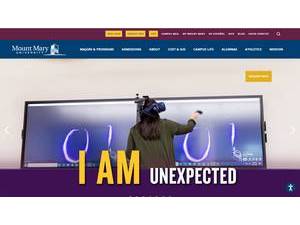 Mount Mary University's Website Screenshot