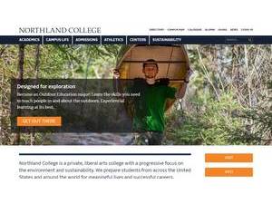 Northland College's Website Screenshot