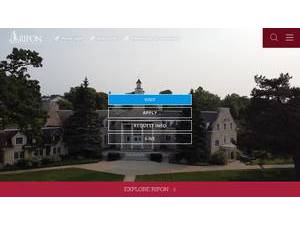 Ripon College's Website Screenshot