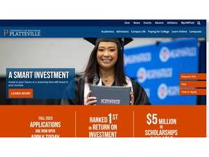 University of Wisconsin-Platteville's Website Screenshot