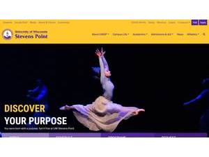 University of Wisconsin-Stevens Point's Website Screenshot