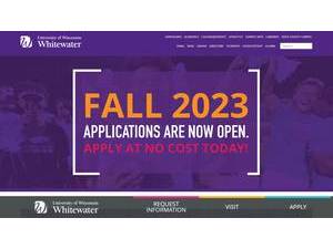 University of Wisconsin-Whitewater's Website Screenshot