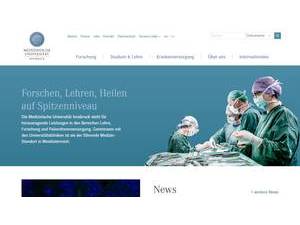 Medical University of Innsbruck's Website Screenshot