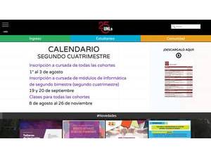 National University of Lanus's Website Screenshot