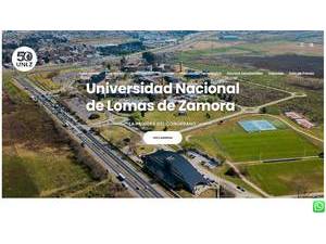 Universidad Nacional de Lomas de Zamora's Website Screenshot