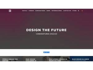 Escola Superior de Artes e Design's Website Screenshot