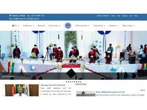 Hawassa University's Website Screenshot