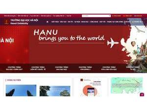 Hanoi University's Website Screenshot