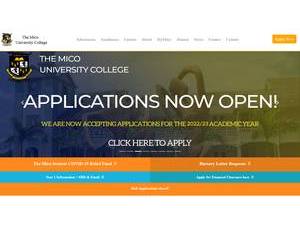 Mico University College's Website Screenshot