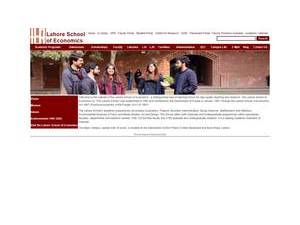 لاہور سکول آف اکنامکس's Website Screenshot