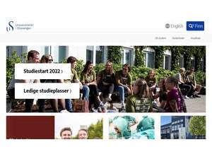 Universitetet i Stavanger's Website Screenshot
