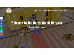 جامعة هرجيسا's Website Screenshot