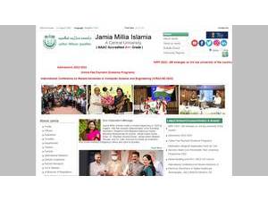 Jamia Millia Islamia's Website Screenshot