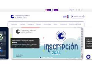 Universidad Nacional de Mar del Plata's Website Screenshot