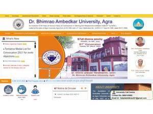 Dr. Bhimrao Ambedkar University's Website Screenshot