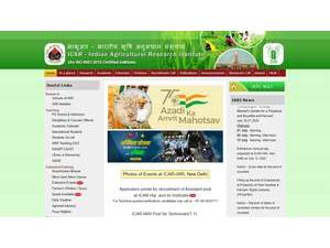 Indian Agricultural Research Institute's Website Screenshot