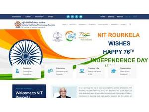 National Institute of Technology, Rourkela's Website Screenshot