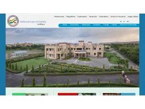 राष्ट्रीय लॉ विश्वविद्यालय, जोधपुर's Website Screenshot