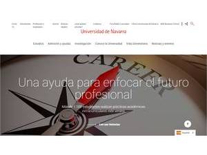 University of Navarra's Website Screenshot