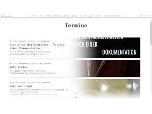 Academy of Fine Arts, Nuremberg's Website Screenshot