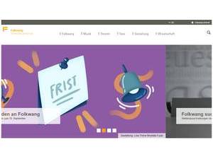 Folkwang Universität der Künste's Website Screenshot